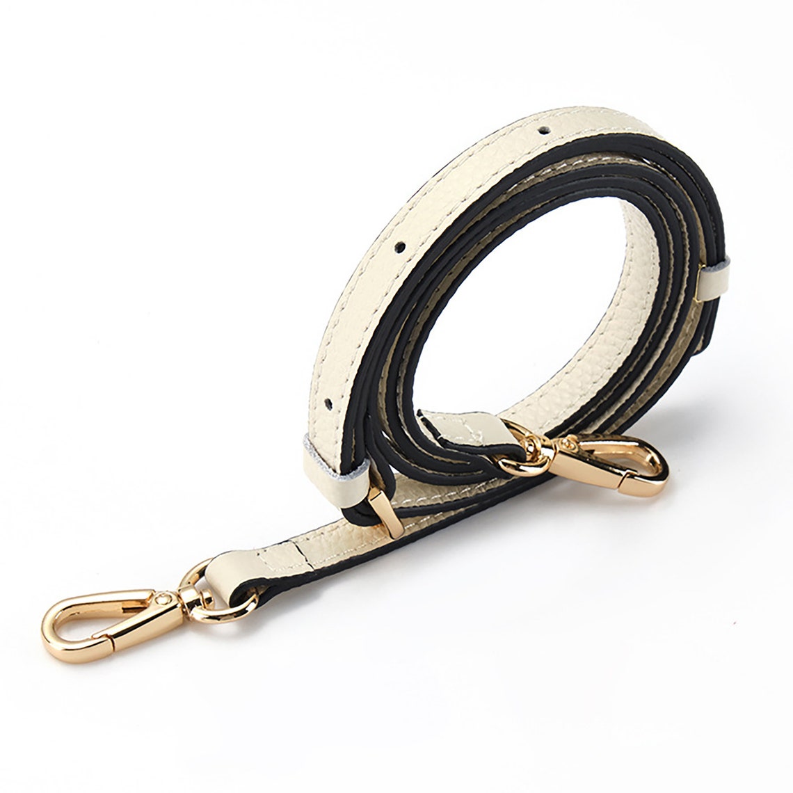 Beige Leather Adjustable Bag Strap Crossbody Bag Strap Etsy