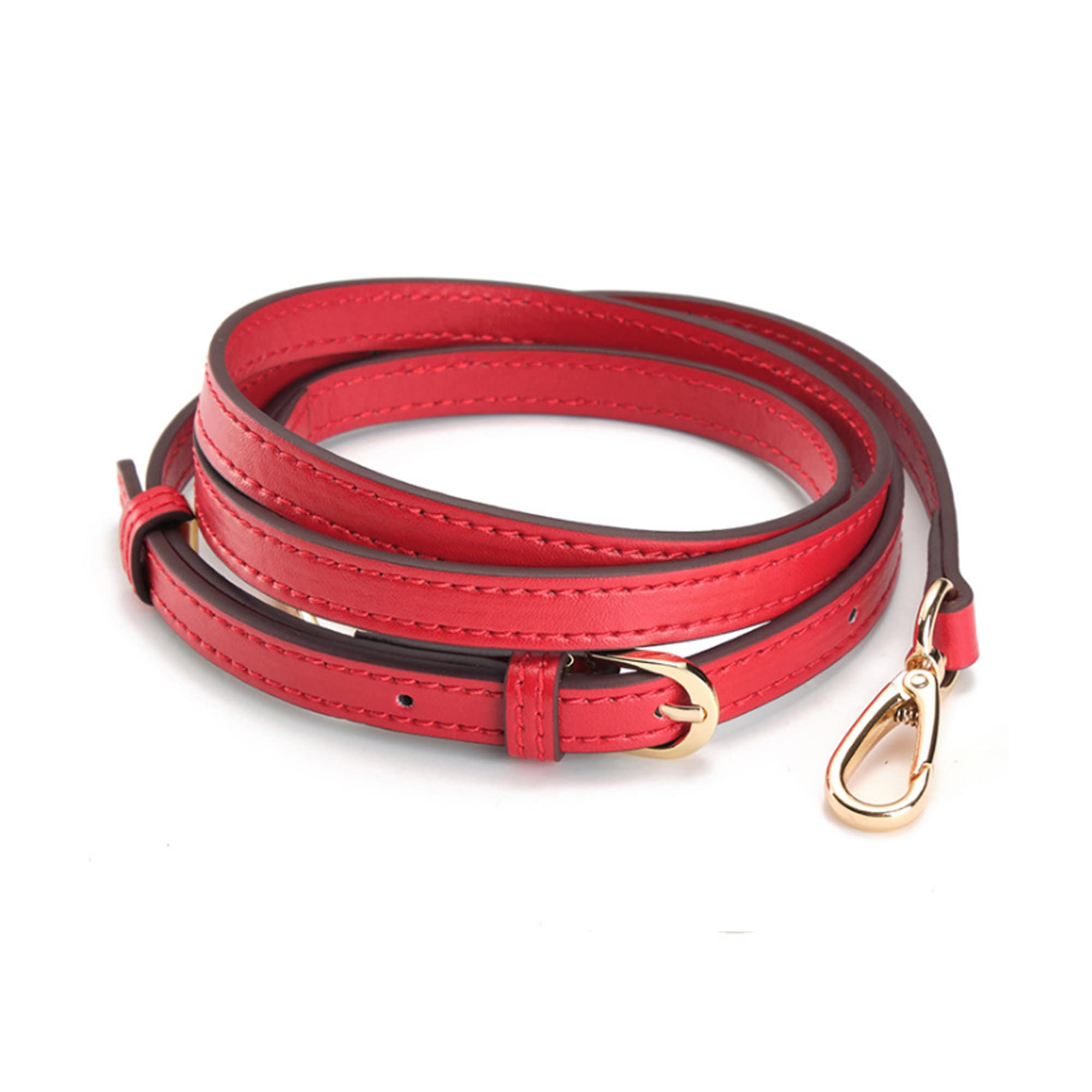 RED leather adjustable bag strap crossbody bag strap shoulder Etsy