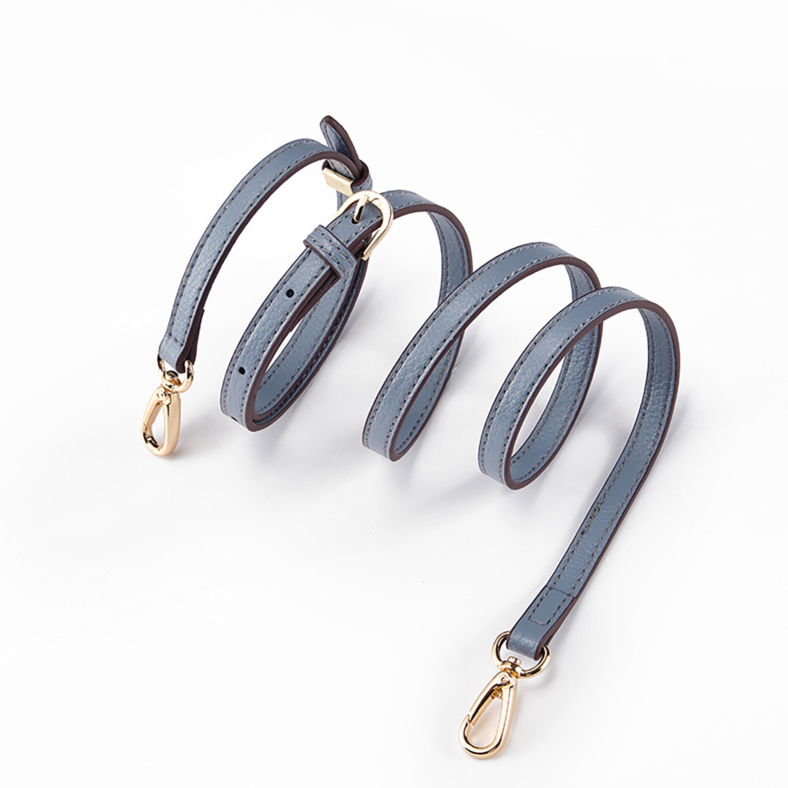 Light Blue Leather Adjustable Bag Strap Crossbody Bag Strap Etsy