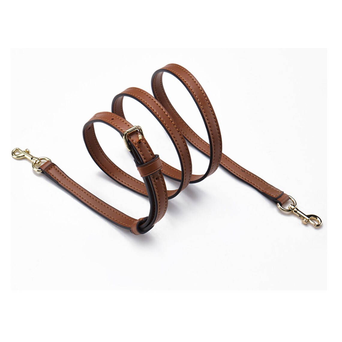 Brown Leather Adjustable Bag Strap Crossbody Bag Strap Etsy