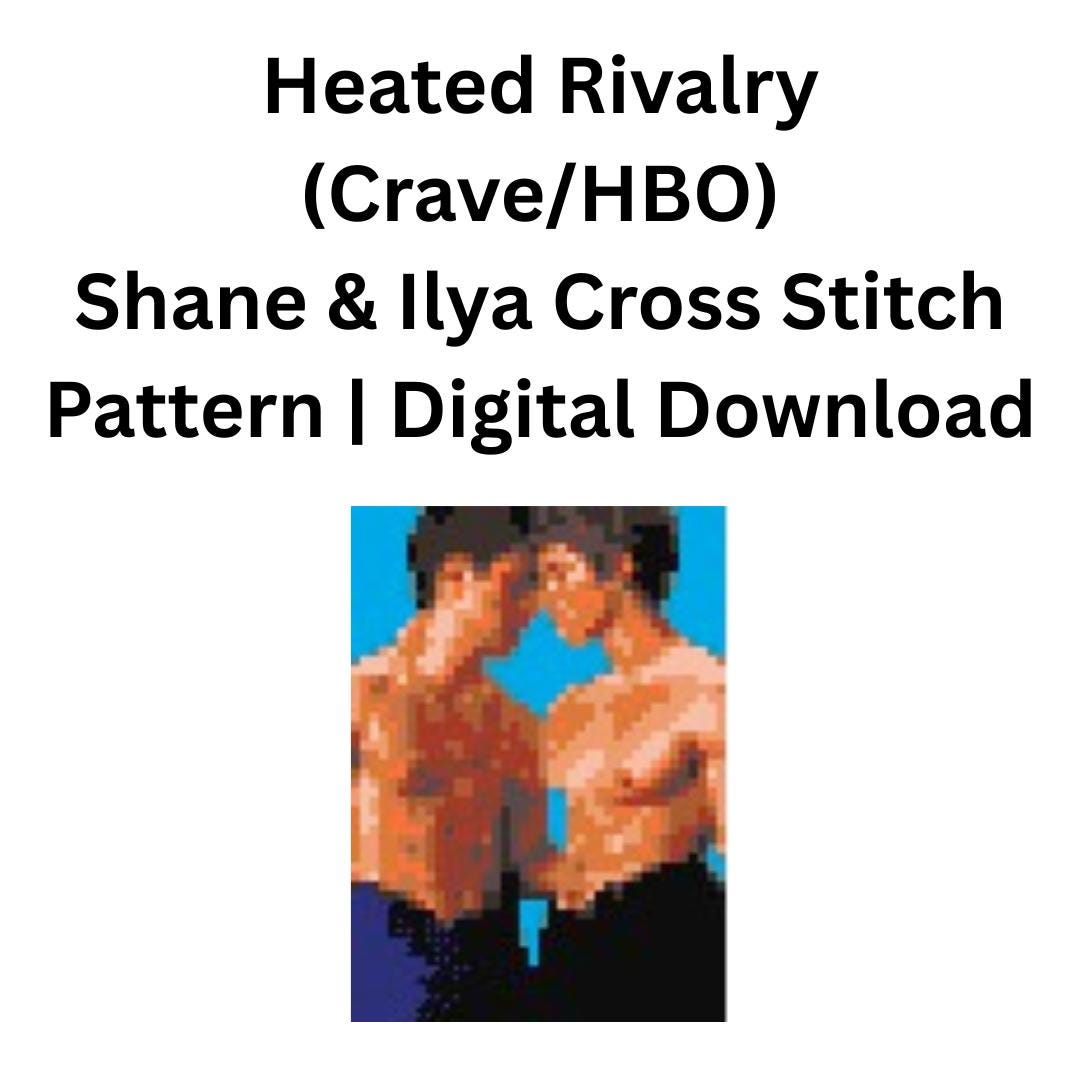 Shane & Ilya Heated Rivalry Cross Stitch Pattern | Digital Download PDF ...