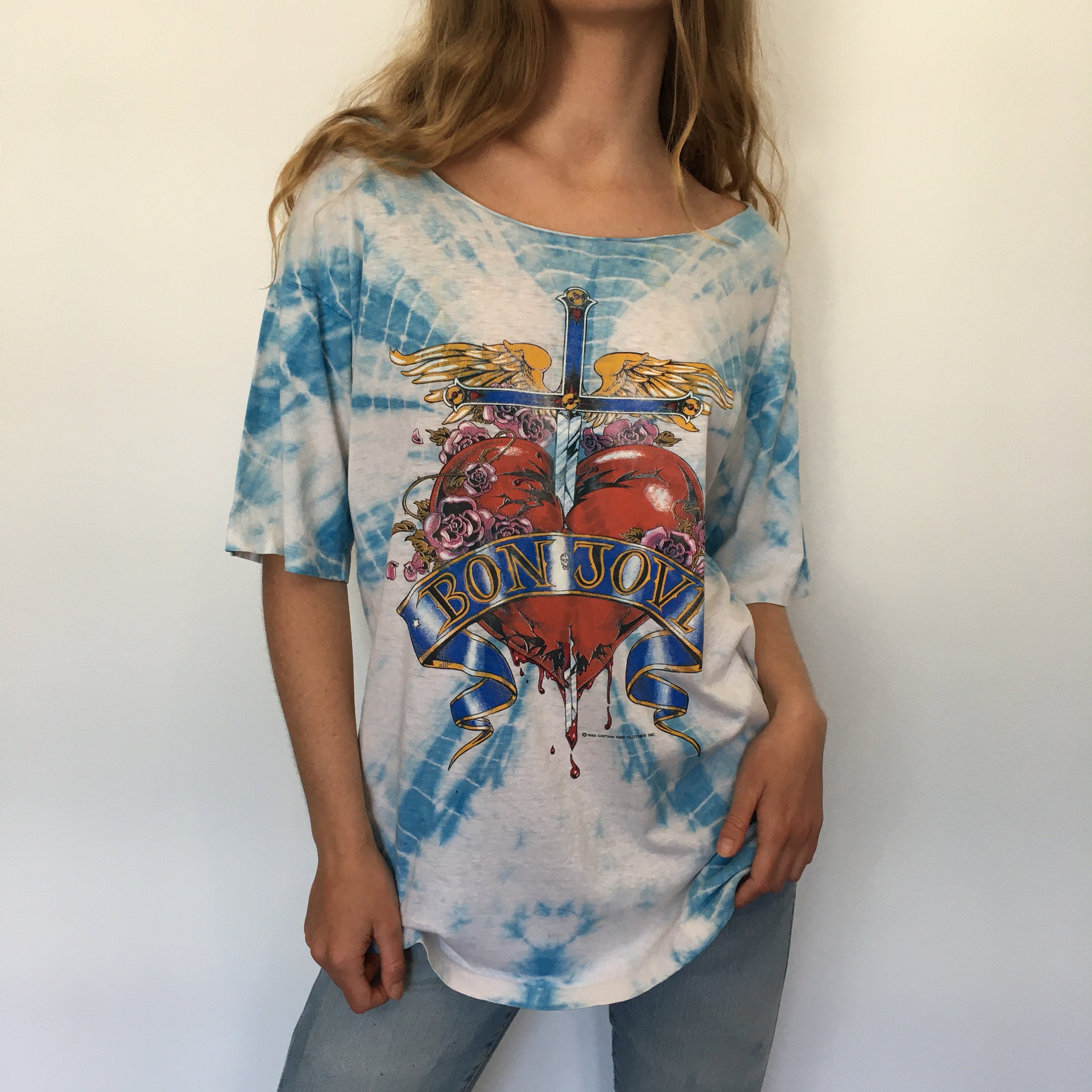 bon jovi tie dye shirt