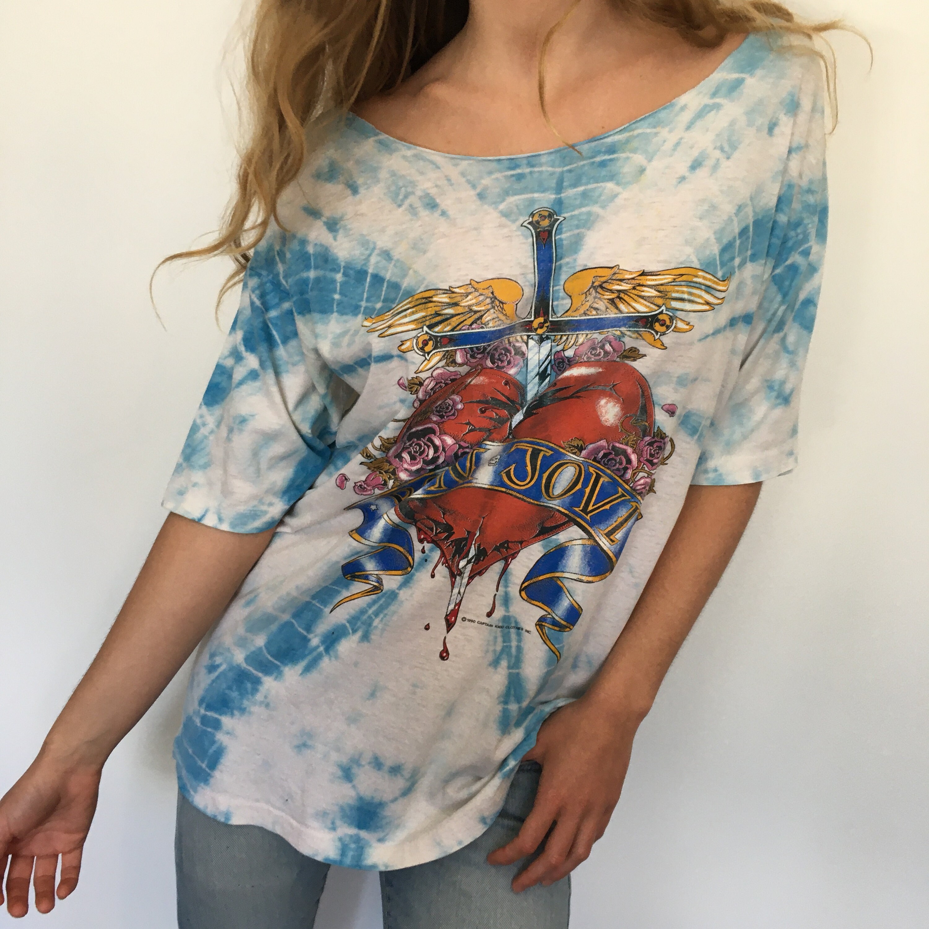 bon jovi tie dye shirt