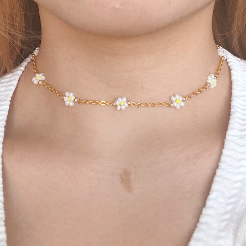 Gold Plated Daisy Chain Bracelet/choker 