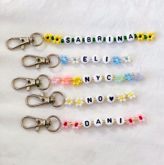 Personalized Key Fob Keychain for Women Name Keychain Key 