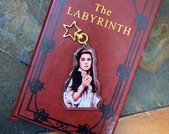 Sarah, Labyrinth Glitter Keychain