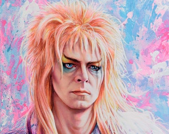 Impresión Giclée de Jareth: El Rey Goblin: Laberinto (Firmada y numerada)
