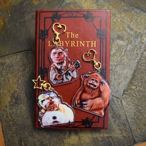 Labyrinth Glitter Keychains 3