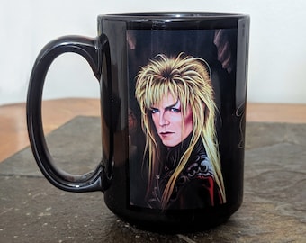 Labyrinth Jareth Mug: 15 oz Black