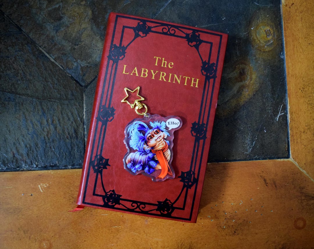 The Worm, Labyrinth Glitter Keychain - Etsy