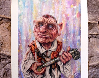 ¡Es Hoggle! Pintura original
