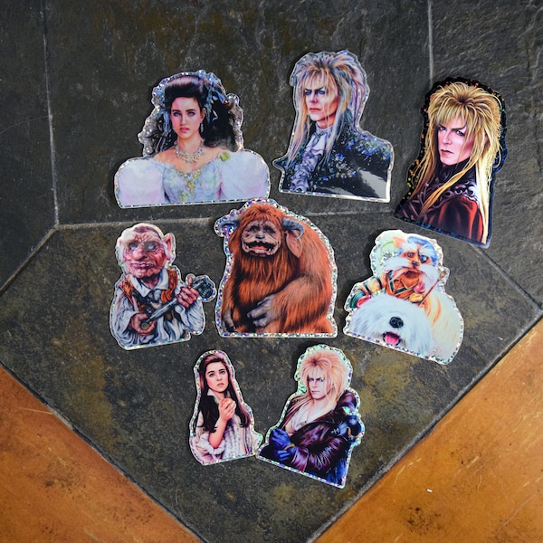 Labyrinth Glitter Stickers