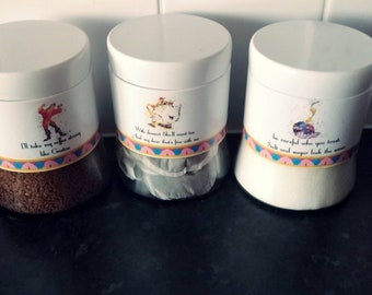 disney tea coffee sugar jars