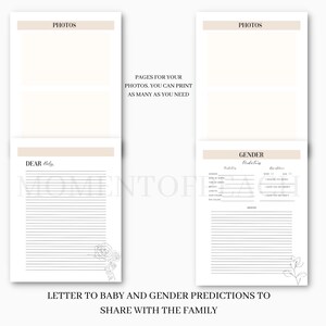 Pregnancy Journal, Printable Pregnancy Journal Template, Pregnancy ...