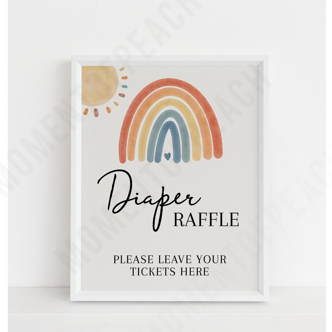 Diaiper Raffle Sign Diaper Raffle Sign Sunshine Shower Sign, Diaper Raffle Ticket Printable ...