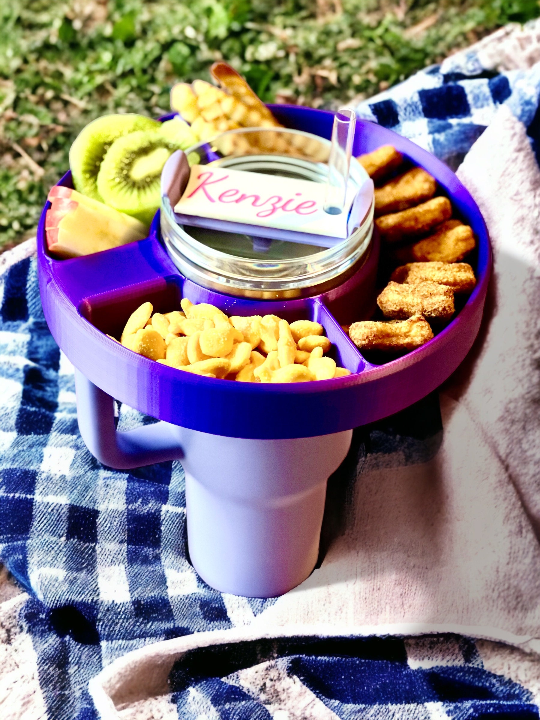 Snack Tray For Stanley Cup Accessories Easy To Assemble - Temu