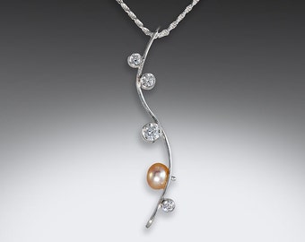 Pearl & Cubic Zirconia Pendant