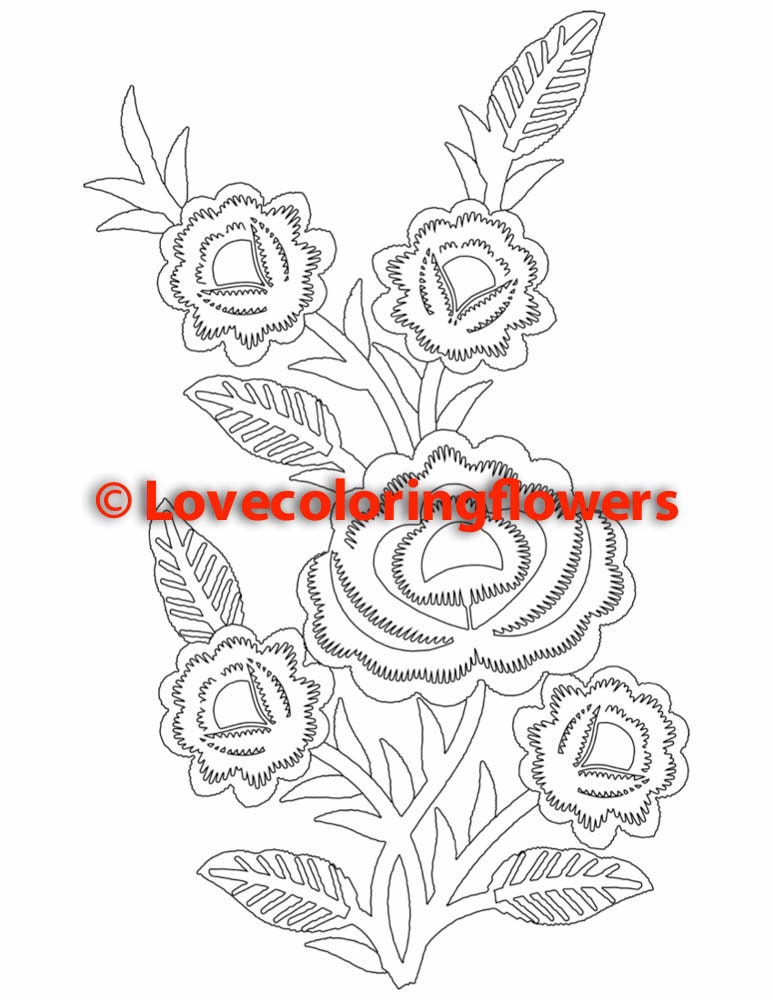 Coloring Pages: Creative Flowers for Coloring 1 Design | Etsy