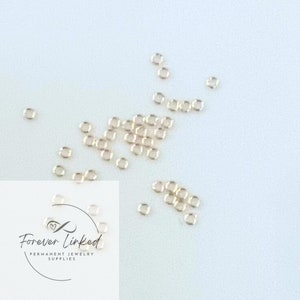 14k Gold Filled Jump Rings (2.3mm 26g) Pack of 50 for dainty permanent jewelry