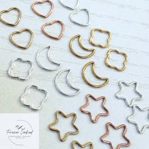 20 Piece Open Connector Set for Permanent Jewelry - 14k Gold Filled, 14k Rose Gold Filled, and Sterling Silver - No Substitutions