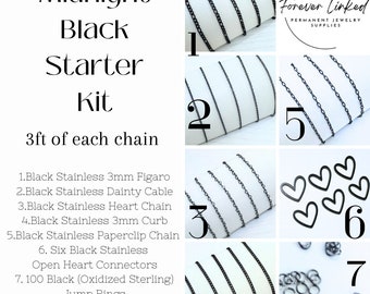 Permanent Jewelry Starter Kit - Midnight Black