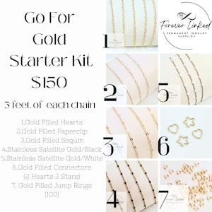 Permanent Jewelry Starter Kit - Go for Gold