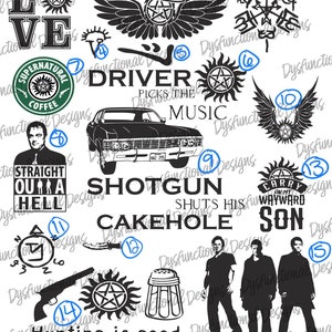 Supernatural decal sticker