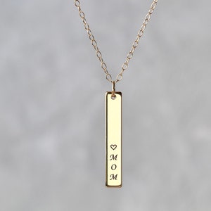 Personalized Gold Necklace For Mom - Personalize Jewelry Necklace For Women Birthday Necklace Heart Jewelry For Mom Personalize Gift For Her