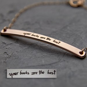 Handwritten Personalized Gifts - Custom Handwritten Personalized Bracelet Moms Gift For Love Handwritten Christmas Gifts Handwritten Jewelry