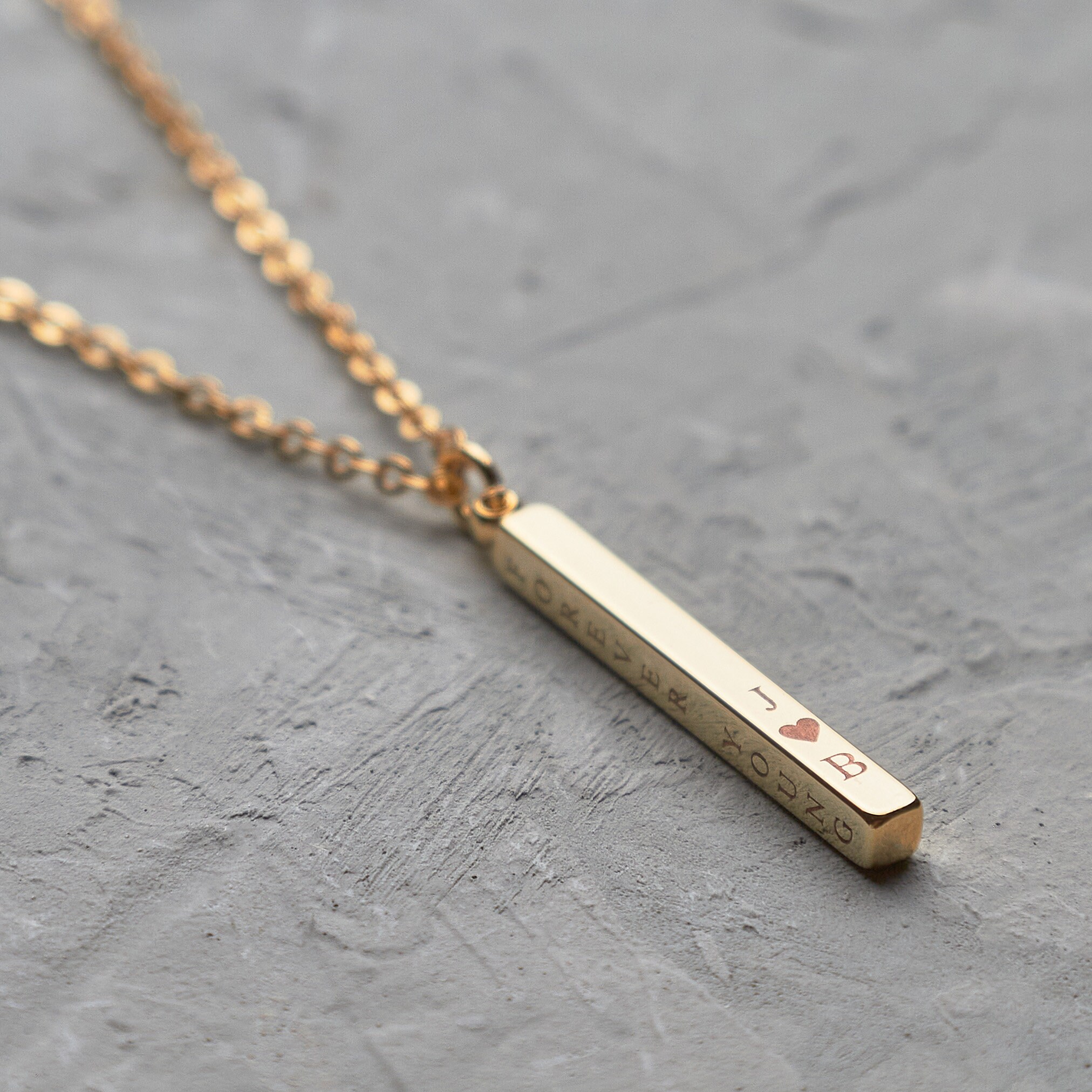 Personalized Bar Necklace Baby Name Necklace Personalized Etsy