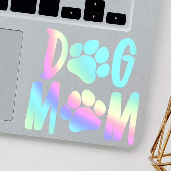 DogMom Sticker | Straßenhund | Dog Bumper Sticker | Sticker Hund | Auto Aufkleber Hund | Tierschutz | Hundepfote | Pfote Hund Welpe | 005