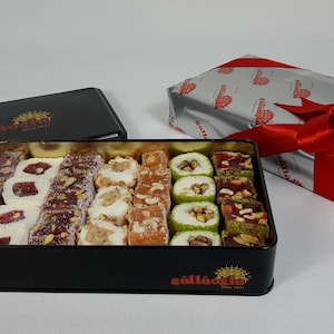 Gulluoglu Assorted Premium Turkish Delight Candy Gift Set, daily fresh shipment from Istanbul/Turkey