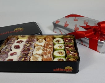 Gulluoglu Assorted Premium Turkish Delight Candy Gift Set, daily fresh shipment from Istanbul/Turkey