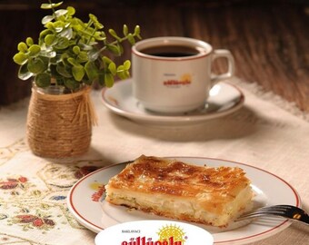 Pastel de queso Gulluoglu salado (Su böreği), 0,55 lb - 250 gr (paquete de 1), envío fresco diario desde Estambul/Turquía