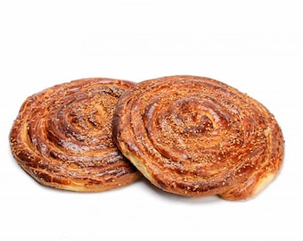 Gulluoglu Tahini Cookie Pie, 2 Stück (1er Pack), täglich frischer Versand aus Istanbul/Türkei