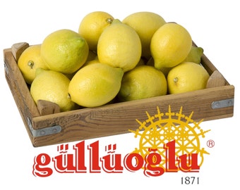 Citrons bio Gulluoglu - Récolte quotidienne, disponible en 2 options de poids, expédition quotidienne de produits frais depuis Istanbul, Turquie