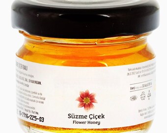 Gulluoglu Pure Flower Honey, 1.12 oz - 32 gr (mini jar of 1), daily fresh shipment from Gulluoglu Shop at the Spice Bazaar in Istanbul