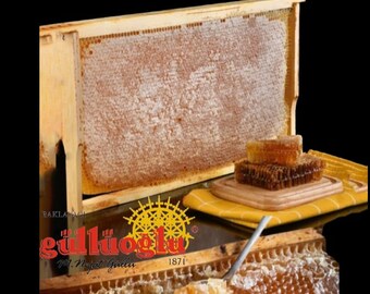 Miele puro di favo Gulluoglu, miele dell'alveare selvatico Siirt Pervari, 12 once - 340 gr (confezione da 1), spedizione fresca giornaliera dal Bazar delle spezie di Istanbul