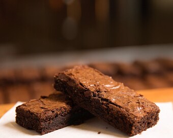 Gulluoglu Gluten-Free Belgian Chocolate Brownies, 7.05 oz, 200 gr - daily fresh shipment from Istanbul, Turkey