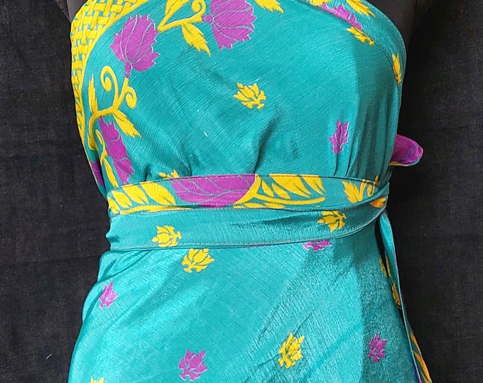 Vintage Silk Magic Skirt Wrap Around Skirt Magic Two Layer - Etsy