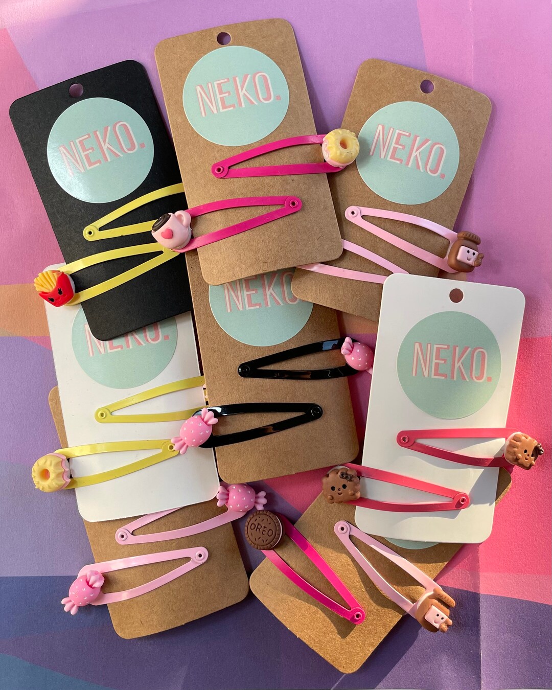 Kawaii Snap Hair Clips Gift Ideas Hair Slide Snap Clips Etsy