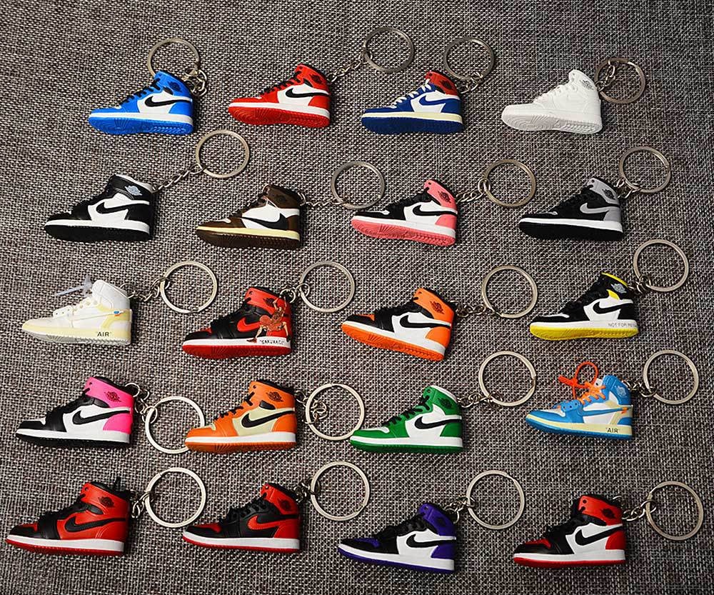3D Mini Sneaker Sleutelhanger Gift Set AIR JORDAN 1 De prijs Etsy