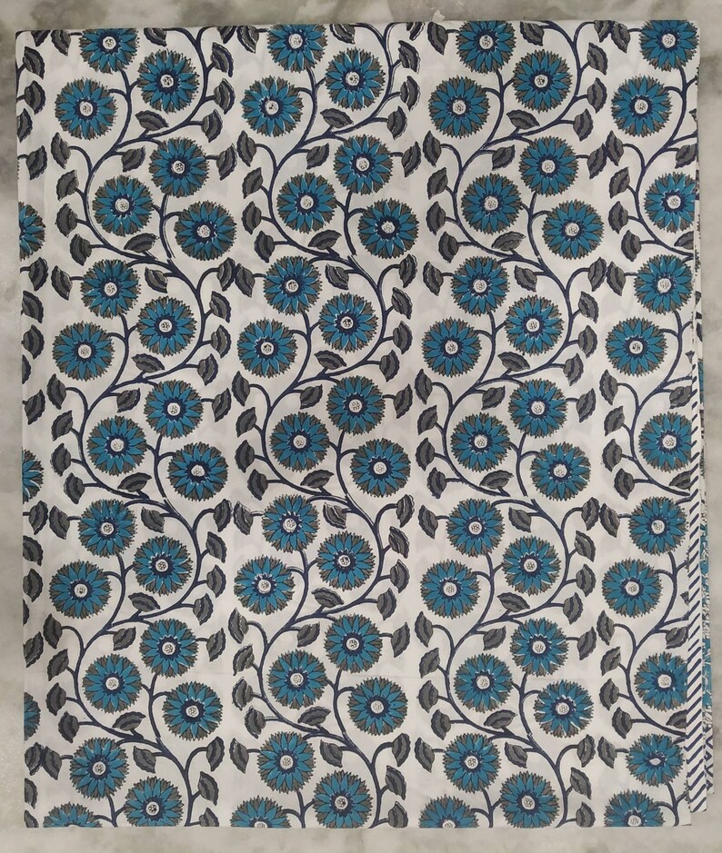 Beautiful Indigo Hand Block Print Pure Cotton Duvet Cover With Etsy