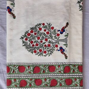 Hand Block Print Cotton Duvet Cover with Pillow: Jaipur Craft