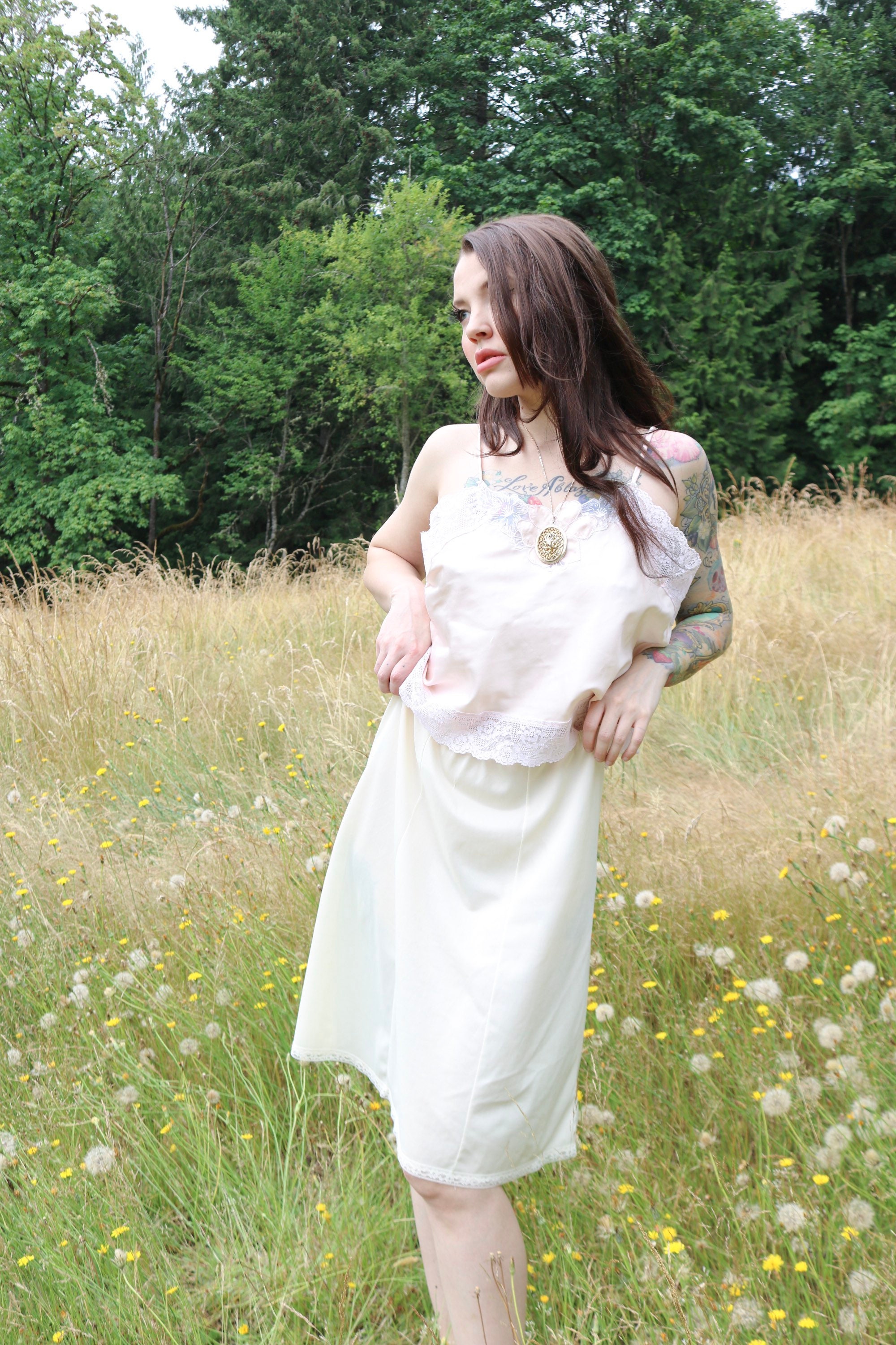 Vintage 1970s Jcpenney Ivory Half Slip Size Small Etsy