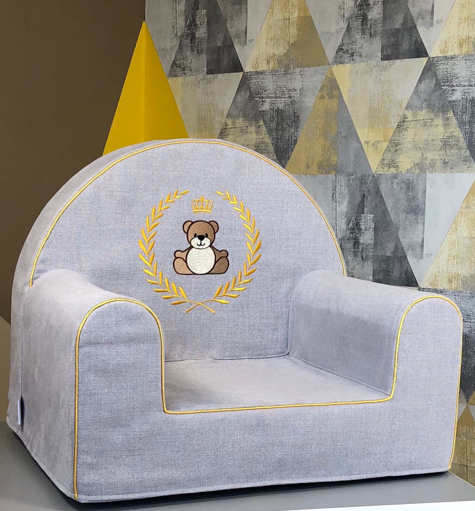 Pink baby chair Teddy bear soft chair Children's seat Etsy