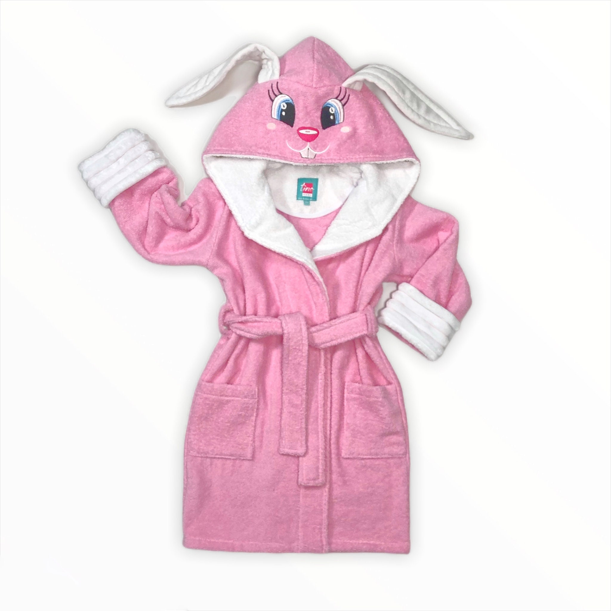 Baby bathrobe with monogram custom embroidered robe toddler Etsy