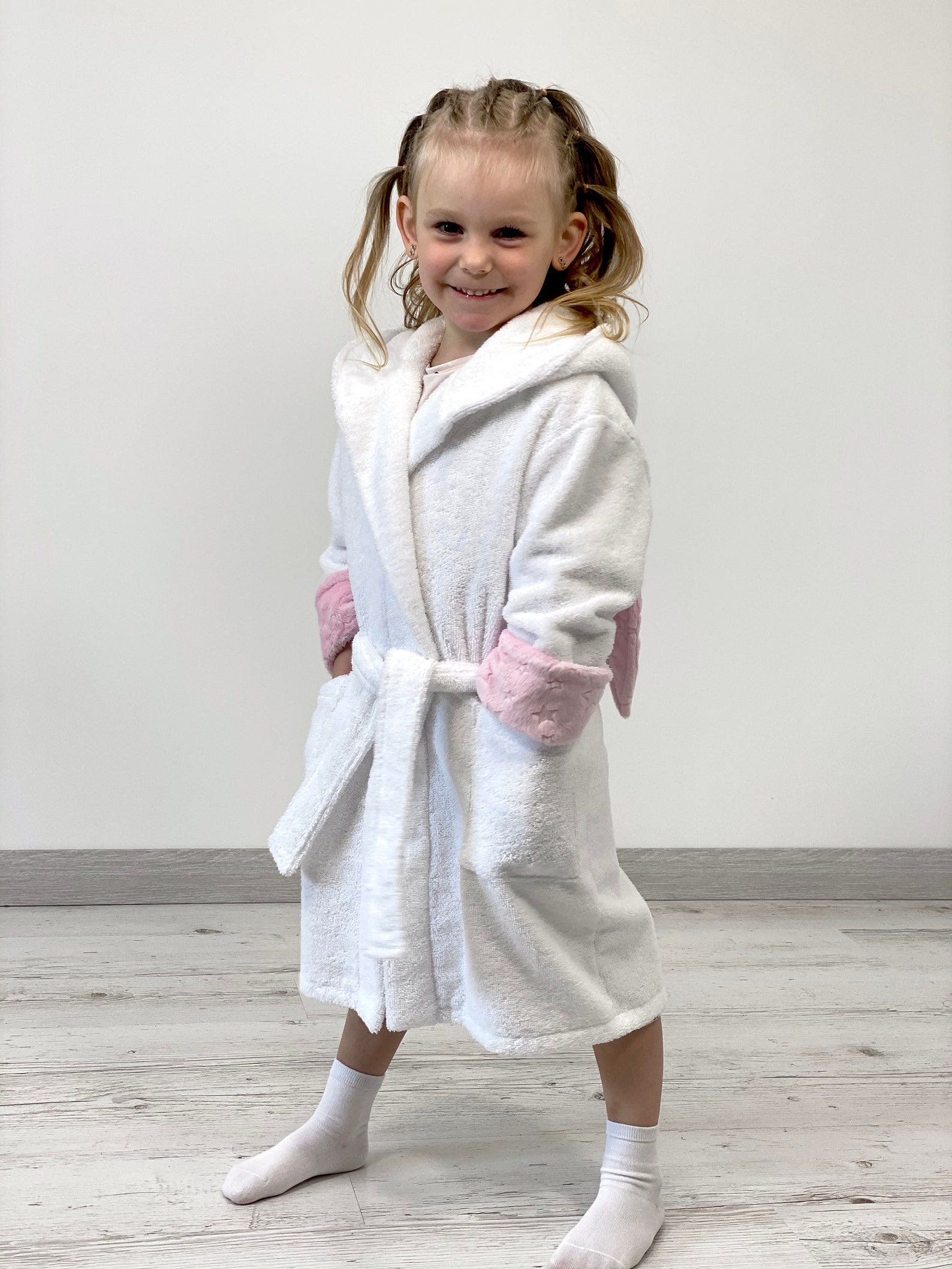 Personalized baby bathrobe toddler hooded bath robe with Etsy