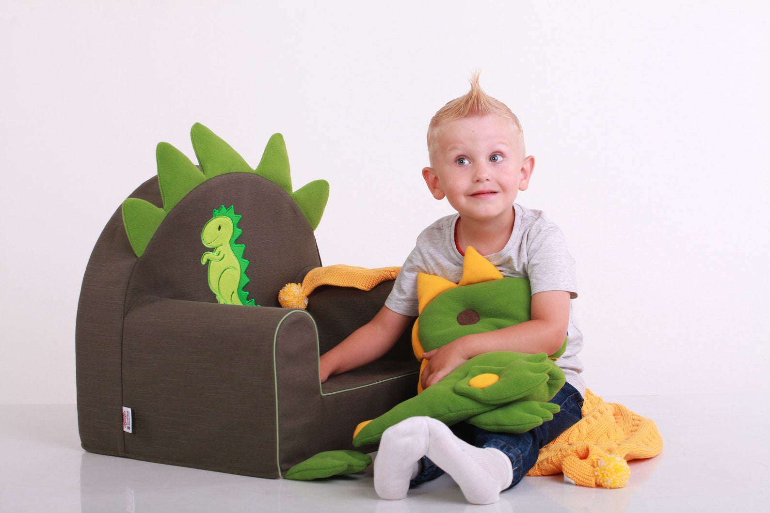 Toddler chair Dinosaur green Unique Christmas baby boy gift Etsy
