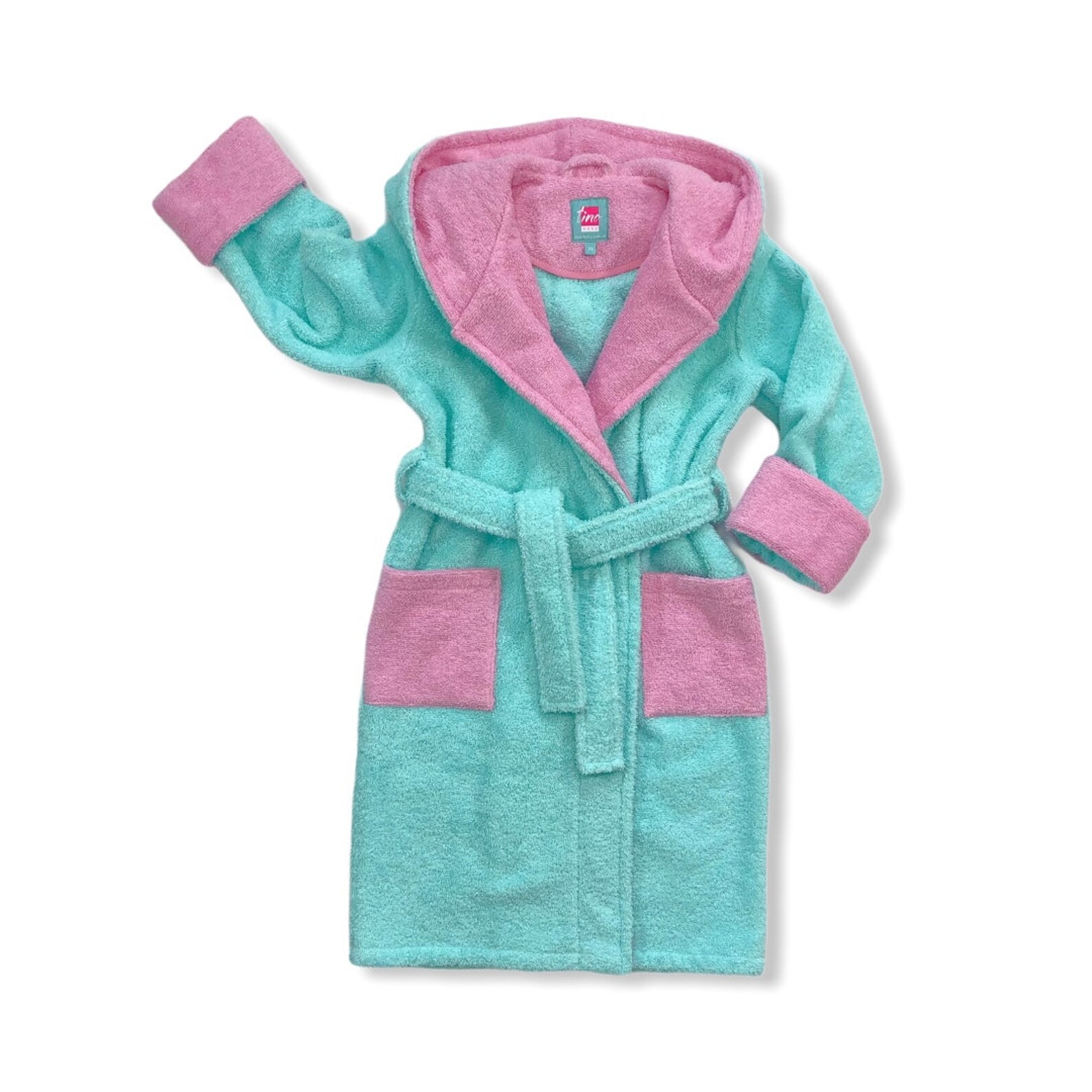 Kids soft bathrobe child hooded swim robe with pockets Etsy